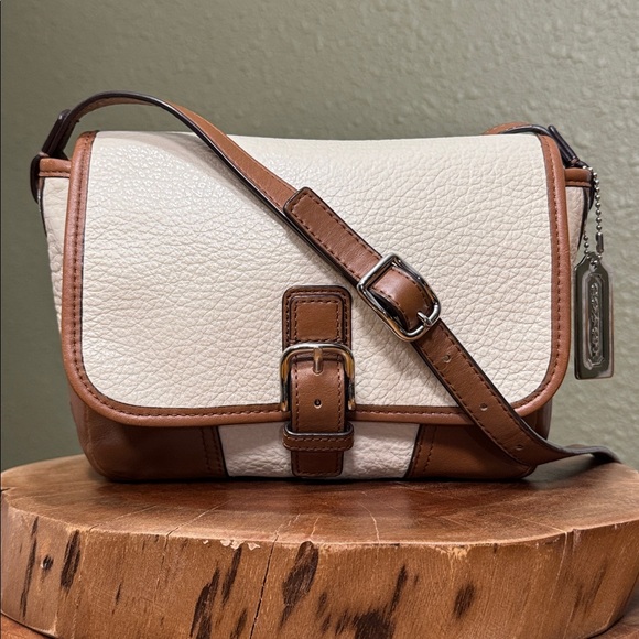 RARE COLOR COACH HADLEY LUXE GRAIN LEATHER FIELD BAG - Picture 2 of 13